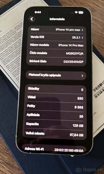 Apple iphone 14pro Max 128GB strieborny - 5