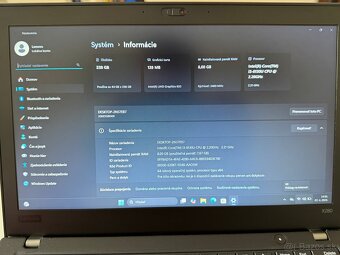 Predám Lenovo ThinkPad X280, i3 8.gen, 8GB, 256GB SSD #2 - 5