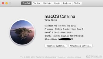 MacBook Pro 13” 256GB SSD, 8 GB RAM - 5