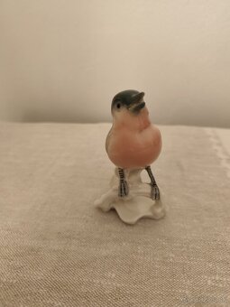Ens Volkstedt vtáčik porcelánová soška - 5