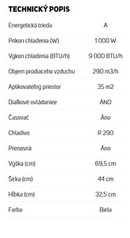 Mobilná klimatizácia SENCOR SAC MT9020C - 5