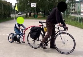 Tandemova tazna tyc DOMADO - na detsky bicykel - 5
