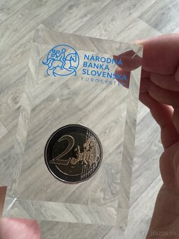 2€ minca Štefánik (2019) zaliata v epoxide.PLATÍ DO ZMAZANIA - 5