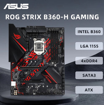 Herná doska ASUS ROG STRIX B360-H GAMING | socket 1151 - 5