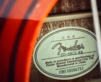 Predám elektroakustickú gitaru Fendet - 5