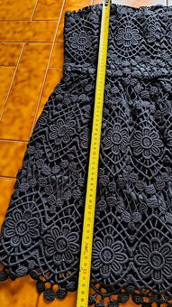 Kratke cierne saty, xs - 5