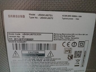 Televízor Samsung SMART UK UHD  43" - 5