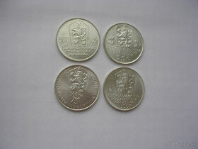 Strieborné pamätné mince ČSSR 4 x 500 Kčs - 5