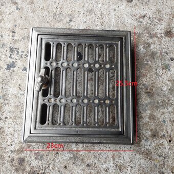 Liatinové dvierka na pec sada 8 - 5