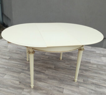 Stôl jedálenský v štýle Ľudovíta XVI – rozkladací. - 5