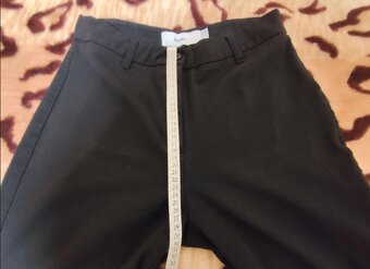 Bershka elegantné čierne nohavice veľ.38, stav ako na fotke - 5