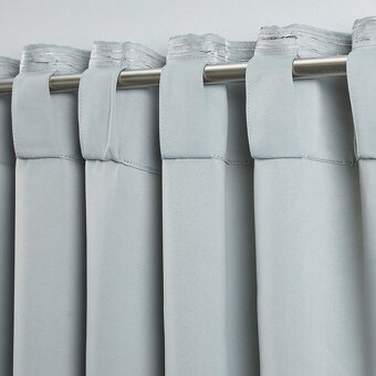 Kvalitné zatemňovacie závesy sivé / Nové - 5