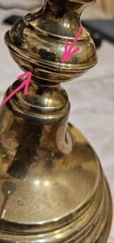 Retro mosadzny svietnik - 5