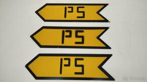 Železná tabuľa - smerovka PS/Sd - iron signposts - značky - 5