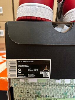 Nike Air Jordan 1 Low Bred Toe, 41,42,5,43,44,44,5 - 5