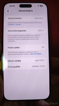 Predám Iphone 15 pro Max 256gb E-SIM verzia - 5