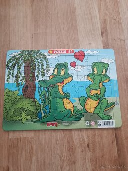 Drevené skladačky - domino , puzzle pexeso.... - 5
