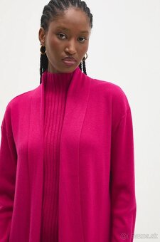 Úpletové šaty a kardigán FUKSIA - 5