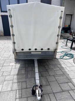Prívesný vozík Pongratz 750kg s konštrukciou a plachtou - 5