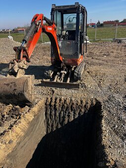 Zemné a výkopové práce, Minibager, nákladná doprava bager - 5