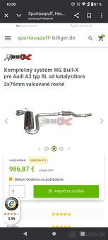 nerez. vyfuk bullX  Audi s3 8l - 5