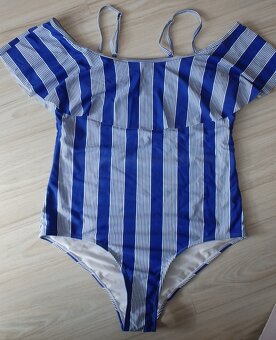 Modro biele plavky s volánikmi SHEIN, v. XL/XXL - 5