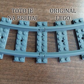ZĽAVA LEGO vlak - zahnuté koľajnice (oblúky) R40, R56, R72+ - 5