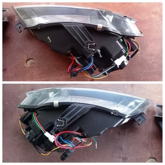 AUDI A3 8P 2003-2008 Led Tube Black Reflektory Predné Svetlá - 5