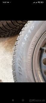 Predám zimné pneumatiky a diskami W-Touran - 5