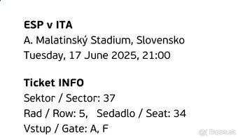 Listky na futbal 3ks U21 spanielsko taliansko - 5
