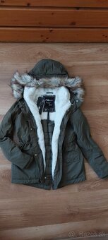 Dámska zateplená bunda - čierna, béžová, khaki XS / Nová - 5