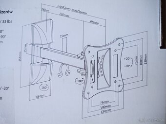 Nástenny drziak na TV - 5