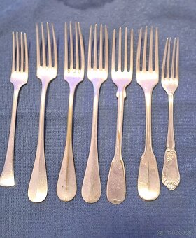 Postriebrena sada priborov - 5