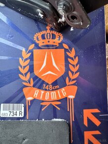 Snowboard atomic 148cm dobrom stave - 5