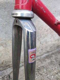 Predám rám Campagnolo Columbus – červený, s vidlicou - 5