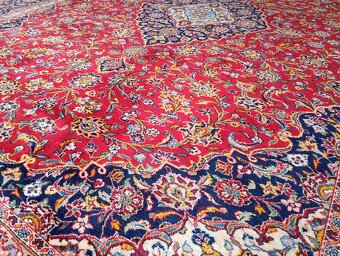 🌟Luxusný ručne viazaný perzský koberec Keshan 400×300 cm🌟 - 5