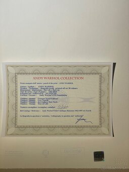 Andy Warhol "Mickey Mouse" Limitovaná edícia_Certifikát - 5