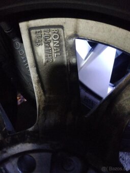 4ks alu disky orig. Škoda 5x112 R17 pneu 205/55 R17 7mm - 5