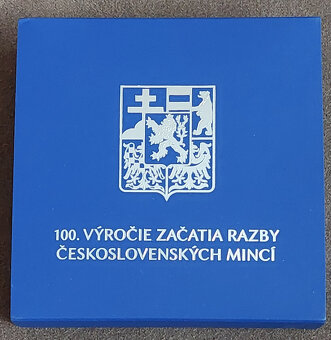 Strieborná medaila 100.výročie začatia razby československýc - 5
