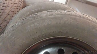 predám zimné pneu 215/70 r16 matador - 5
