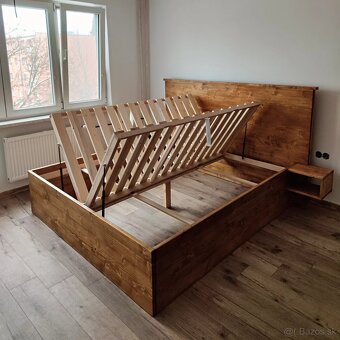 Predám manželské postele z masívu - 5