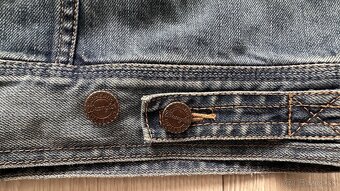 Pánska,kvalitná džínsová bunda WRANGLER - veľkosť L - 5