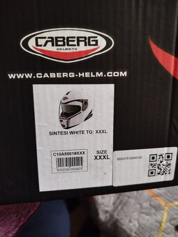 Ľahká Unisex modulárna motocyklová prilba Caberg Sintesi Whi - 5