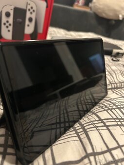 Nintendo Switch OLED WHITE + Hra - 5