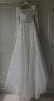 Svadobné šaty značky PRONOVIAS veľkosť S - 5