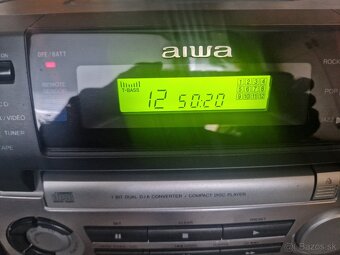 Prenosné rádio veža AIWA 230v 12v Autoberia aj Baterky - 5