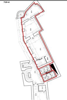 Reprezentatívny celok 3 kancelárií s vlastnou kuchynku v his - 5