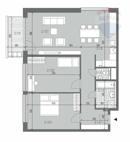 NA Predaj 3izbové byty s balkónom, Záhorská Bystrica Livana  - 5