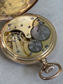 Zlaté vreckové hodinky Omega - 5