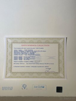 Andy Warhol "Marilyn Monroe" Limitovaná edícia_Certifikát - 5